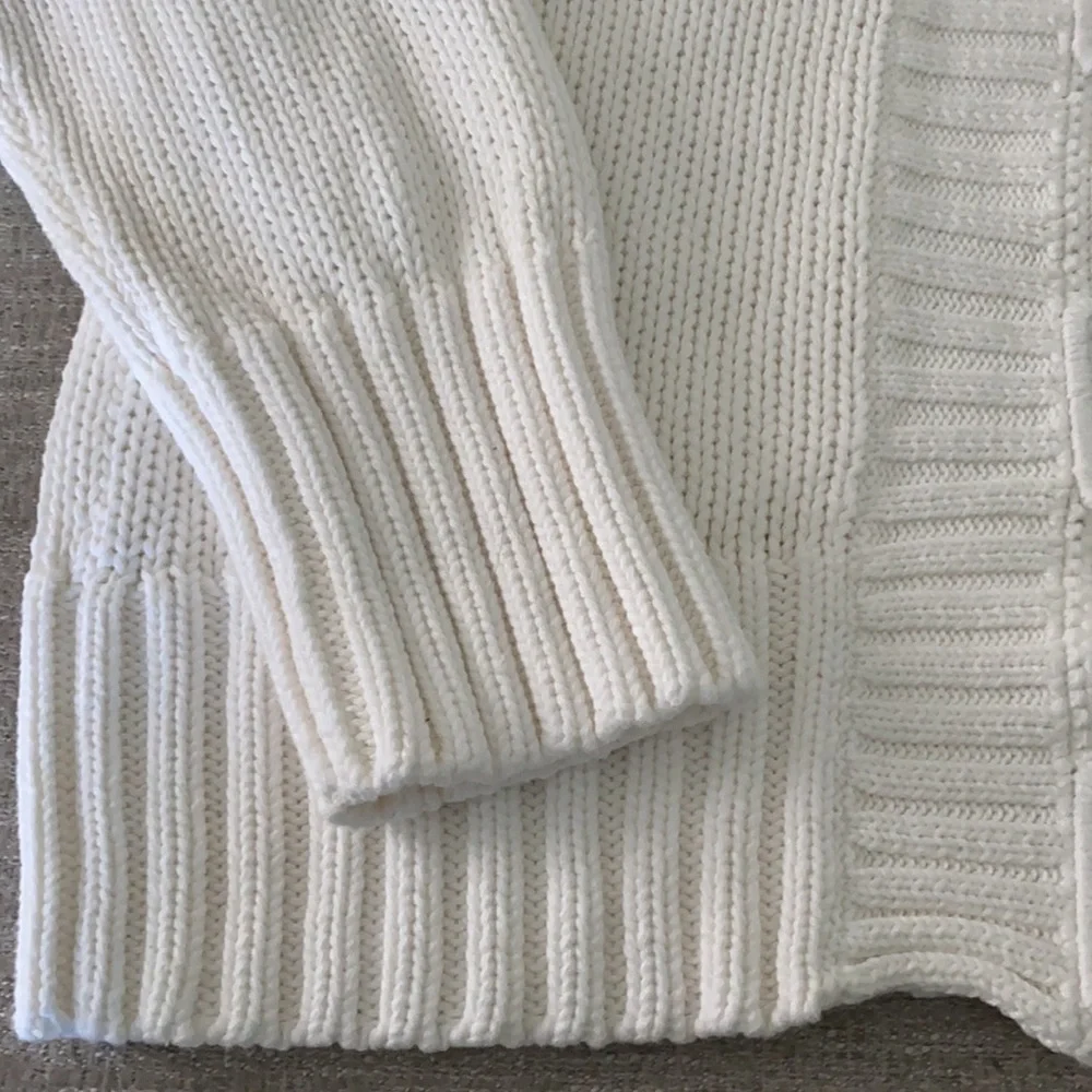 Vintage Chico’s white knit cardigan sweater Size 1 (size Medium/8) - Picture 8 of 12